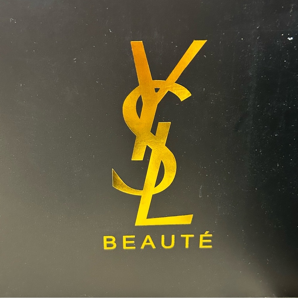 YSL Beaute Chevron Quilted Vanity Case W/ Straps